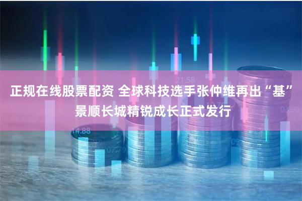 正规在线股票配资 全球科技选手张仲维再出“基” 景顺长城精锐成长正式发行