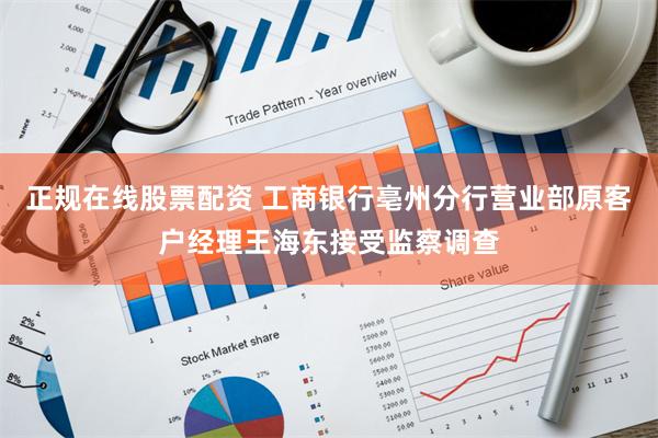 正规在线股票配资 工商银行亳州分行营业部原客户经理王海东接受监察调查